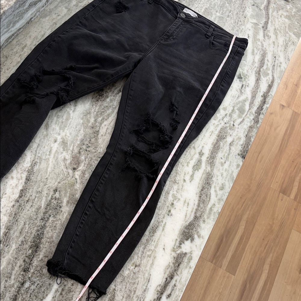 Ms. Cello Ripped Black Jeans Size 16 - Picture 10 of 15